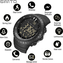 Load image into Gallery viewer, GIMTO Bluetooth Pedometer Stopwatch