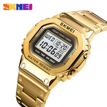 Load image into Gallery viewer, SKMEI Alarm Clock Stainless Steel
