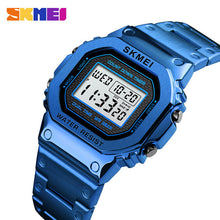 Load image into Gallery viewer, SKMEI Alarm Clock Stainless Steel